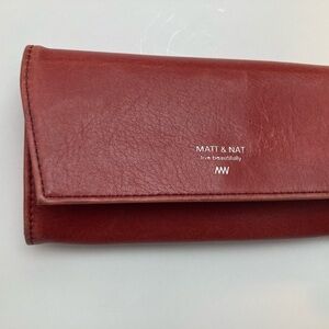 Matt & Nat Burgundy Clutch